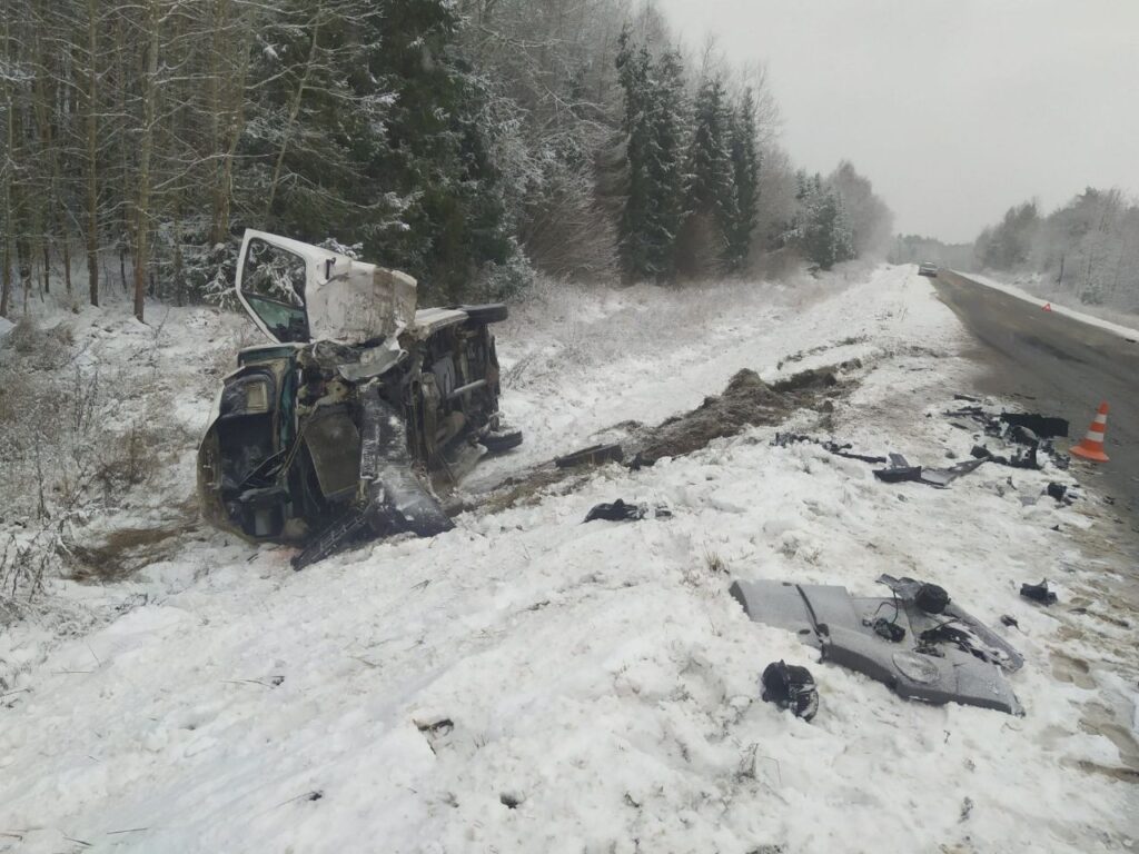 В Сморгонском районе произошло лобовое столкновение